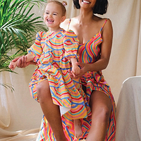 Thumbnail for NFD-Kids-Baby-Doll-Rainbow-Midi-Dress-£65