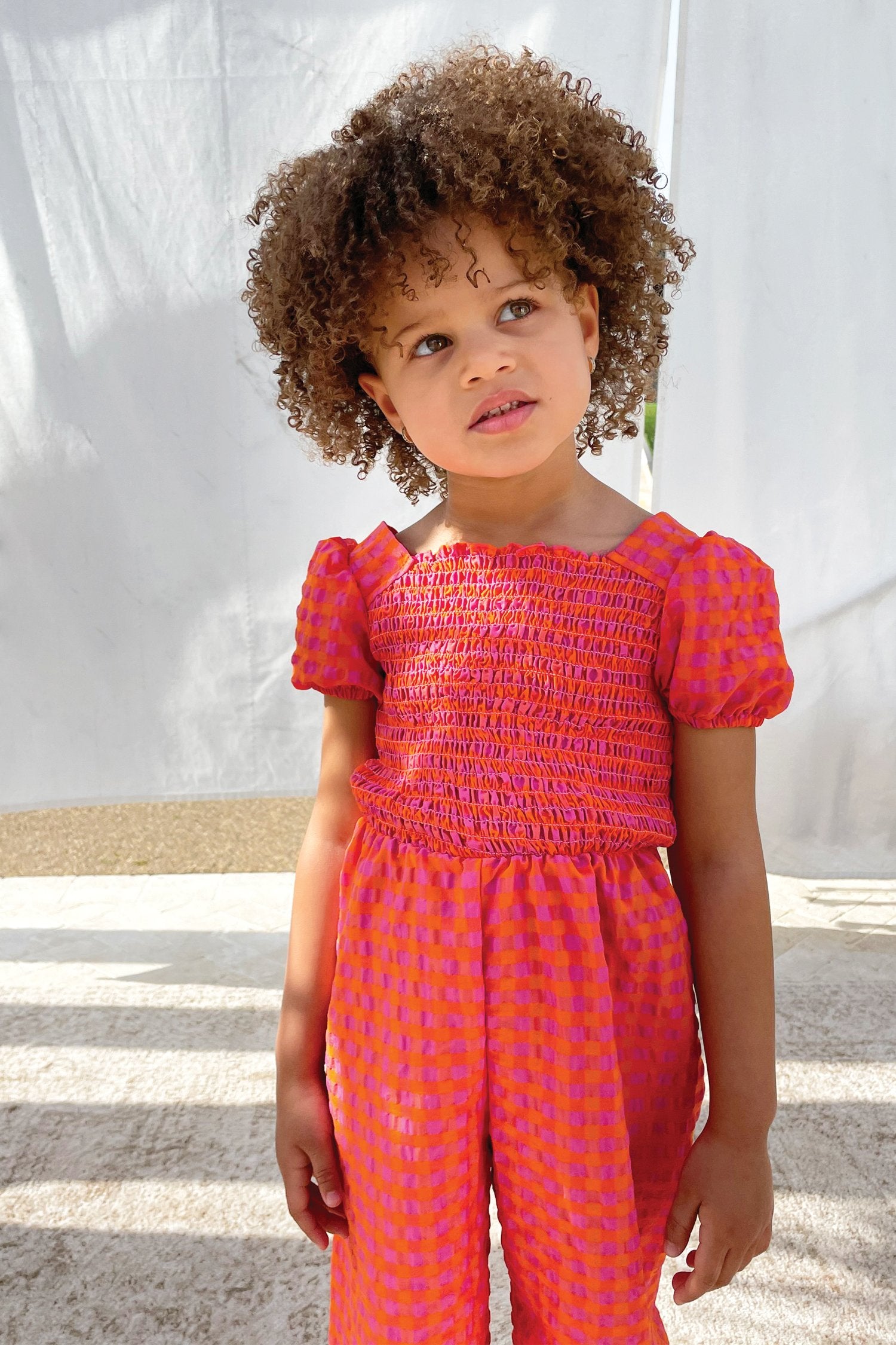 NFD-Kids-Orange-Gingham-Playsuit-£65
