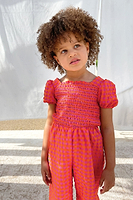 Thumbnail for NFD-Kids-Orange-Gingham-Playsuit-£65