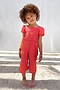 NFD Kids Orange Gingham Playsuit