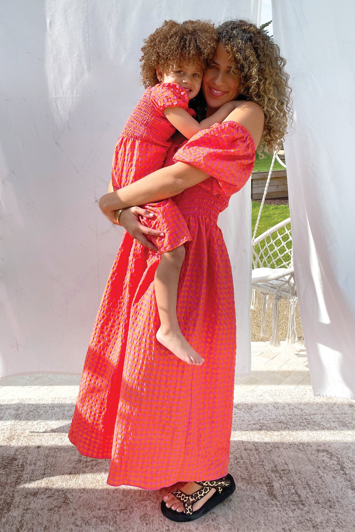 NFD-Kids-Orange-Gingham-Playsuit-£65