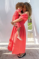 Thumbnail for NFD-Kids-Orange-Gingham-Playsuit-£65