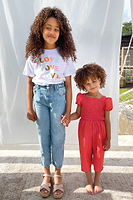 Thumbnail for NFD-Kids-Orange-Gingham-Playsuit-£65