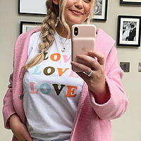 Thumbnail for White Love Love Love Tee