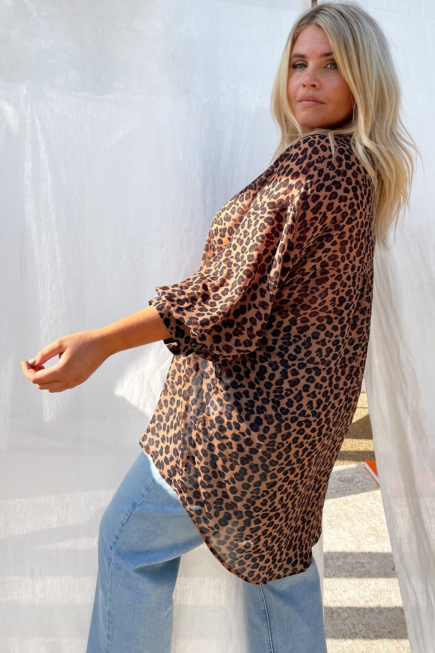 Oversized Chiffon Lucia Shirt - Curve
