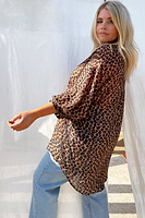 Thumbnail for Oversized Chiffon Lucia Shirt - Curve