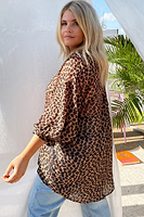 Thumbnail for Oversized Chiffon Lucia Shirt - Curve