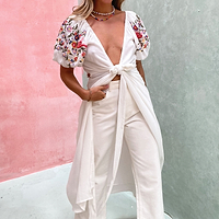 Thumbnail for White Meadow Maxi Dress