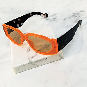 Orange-and-Animal-Square-Sunglasses-£19