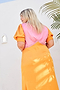Orange Spliced Lindos Dress - Curve