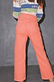 Straight Leg Orange Wash Jeans