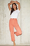 Straight Leg Orange Wash Jeans