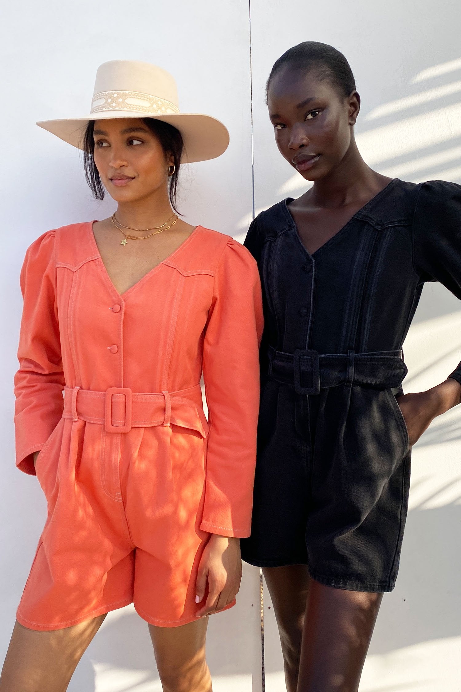 Orange-Wash-Denim-Playsuit-£99