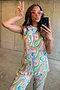 Pastel Groove Plisse Top