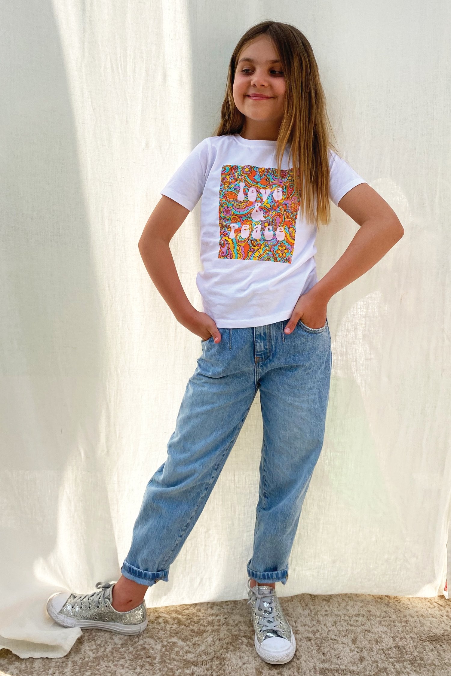 NFD-Kids-Love-&-Peace-Tee-£19