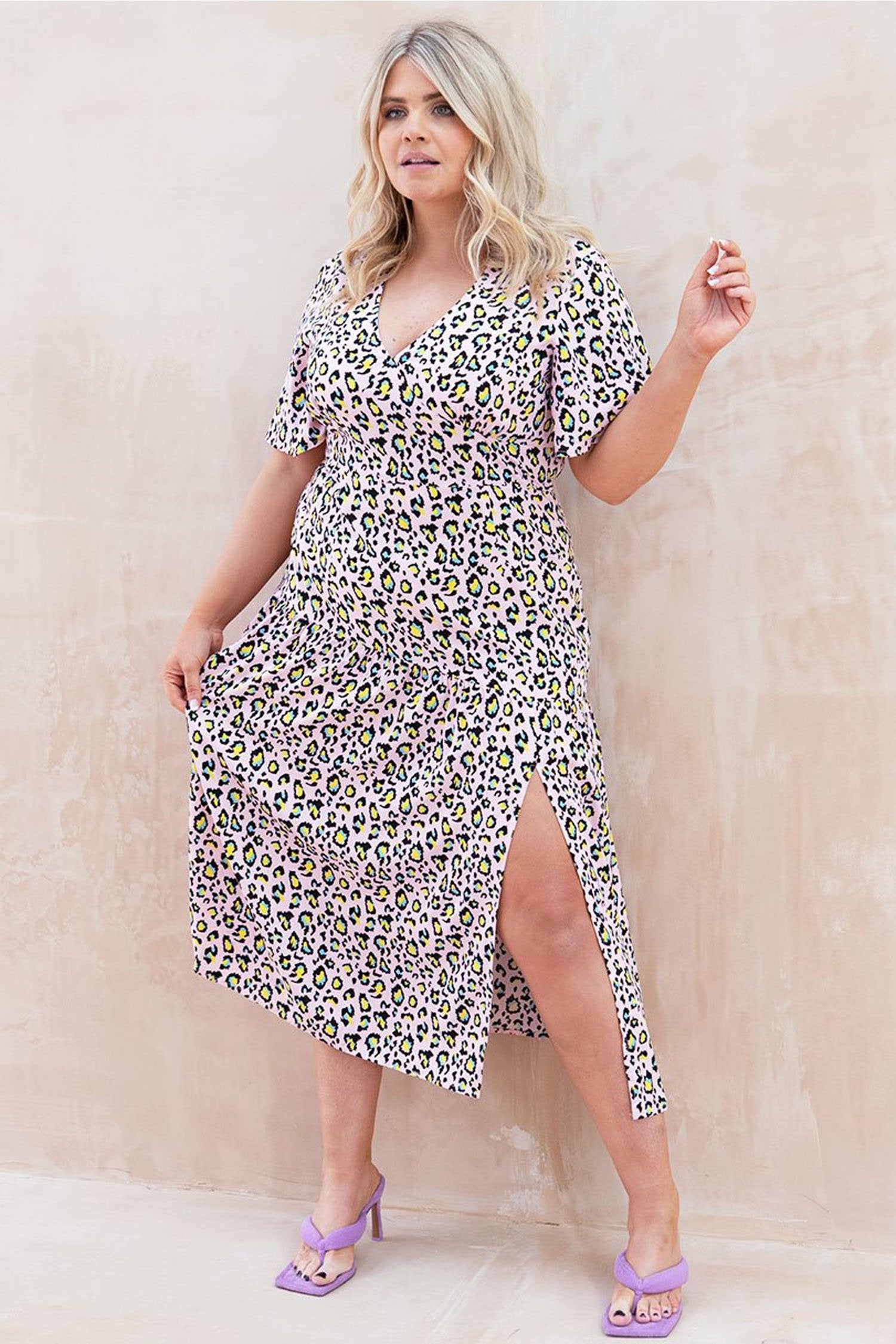 Pink-Leopard-Clover-Dress-Curve-£89
