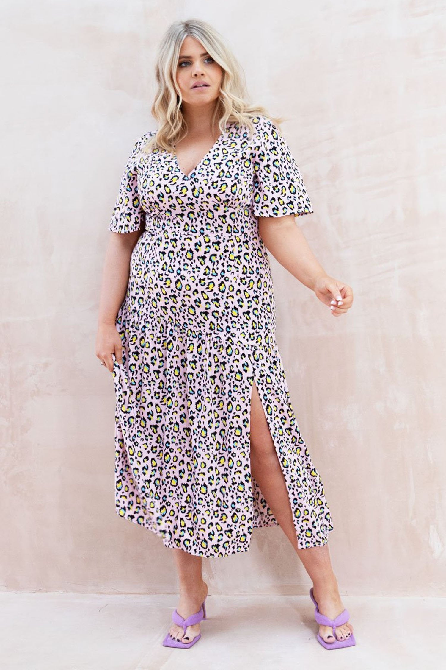 Pink-Leopard-Clover-Dress-Curve-£89
