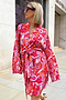 Pink Swirl Satin Dressing Gown