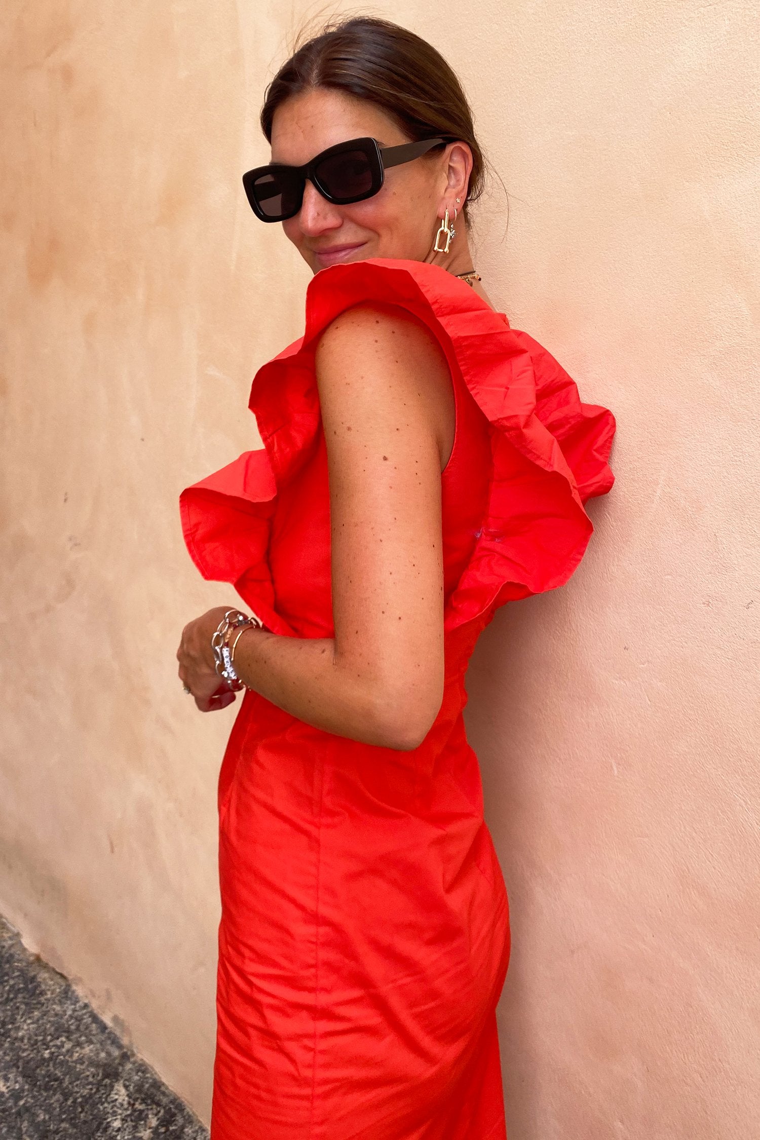 Red-Charming-Midi-Dress-£79