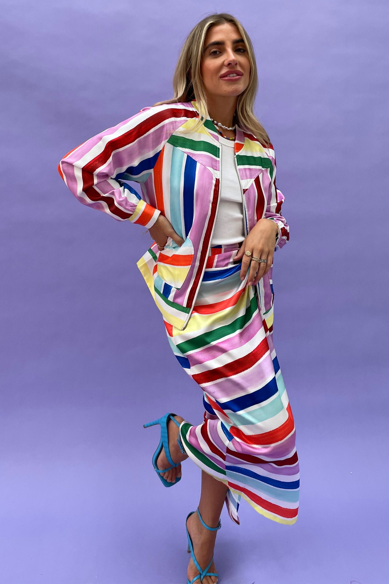 Suki-Stripe-Bomber-£99
