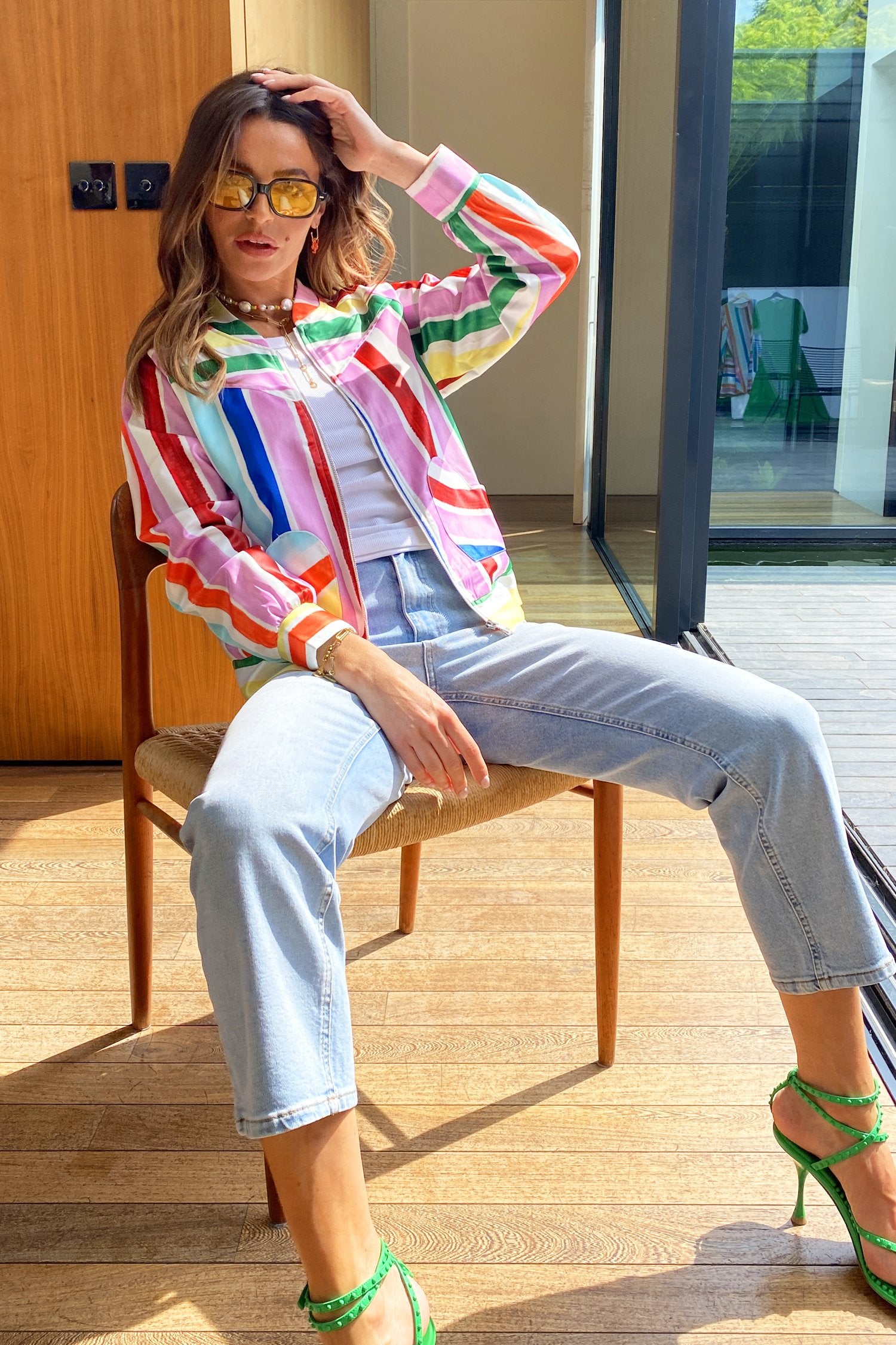 Suki-Stripe-Bomber-£99