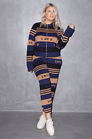 Thumbnail for True Love Blues Zip Knit Top - Curve