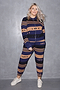 True Love Blues Zip Knit Top - Curve