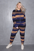 Thumbnail for True Love Blues Zip Knit Top - Curve