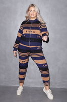 Thumbnail for True Love Blues Zip Knit Top - Curve