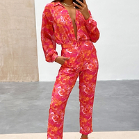 Thumbnail for Vibrant-Floral-Tapered-Trouser-£69