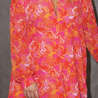 Thumbnail for Vibrant-Floral-Oversized-Shirt-Curve-£79