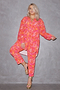 Vibrant Floral Oversized Shirt - Curve