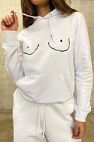 Thumbnail for White-Boob-Hoodie-£69