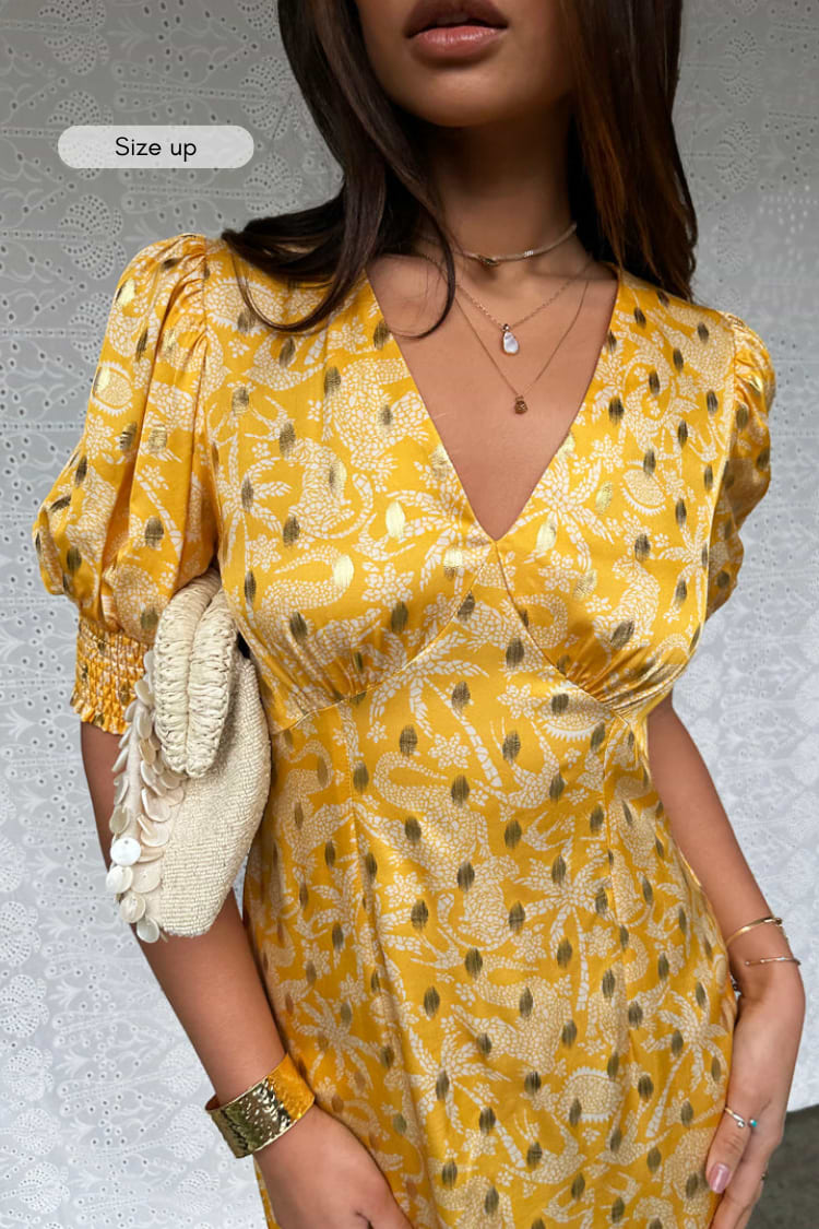 Yellow Mosaic May Dress