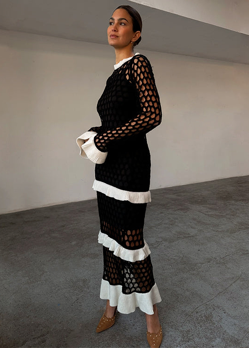 Mono Crochet Chloe Dress