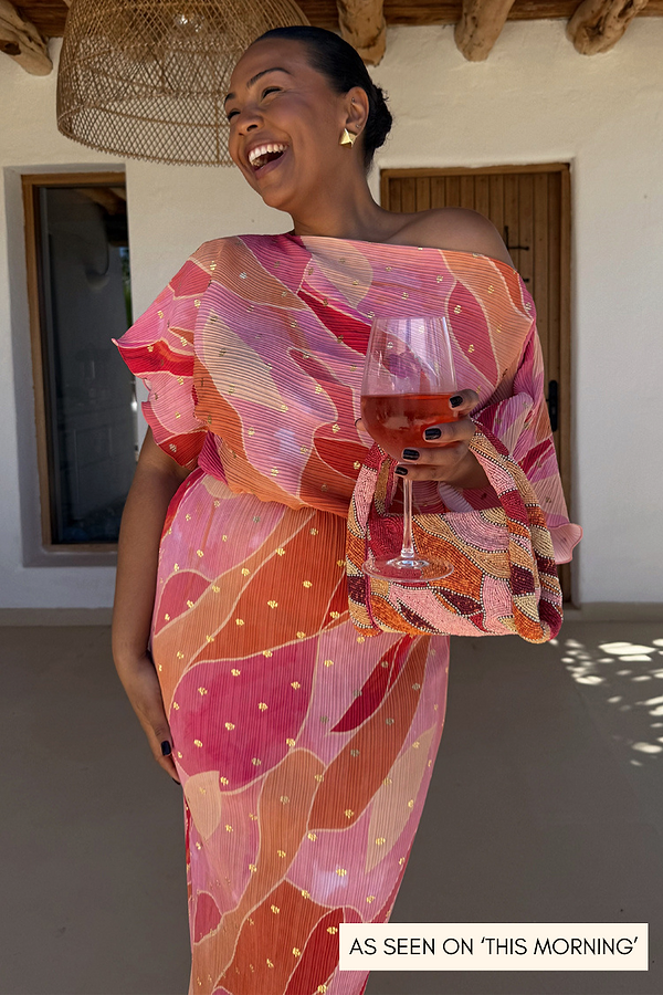 Pink Abstract Tilly Dress
