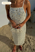 Thumbnail for Cream Mirror Taliah Midi Dress
