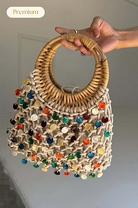 Thumbnail for Multi Shell Macrame Bag