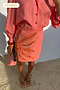 Pink Sol Beaded Wrap Skirt