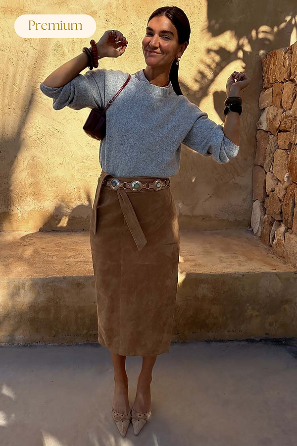 Suede Jaspre Skirt