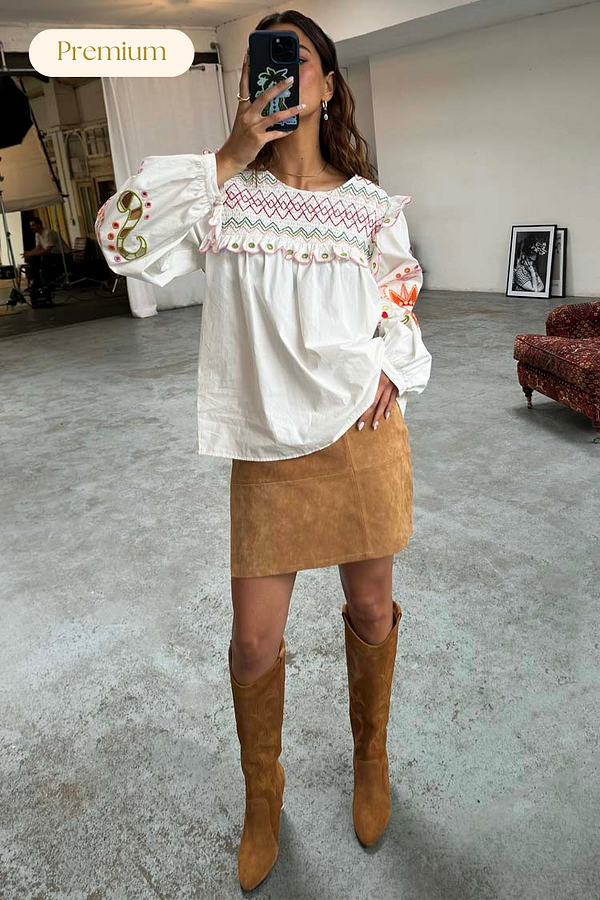 Suede Mini Jaspre Skirt