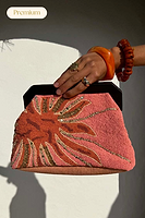 Thumbnail for Pink Sol Beaded Bag