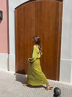 Thumbnail for Lime Sequin Dorris Skirt