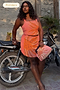 Pink Sol Beaded Wrap Skirt