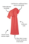 Coral Plisse Tilly Dress