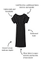 Black Tilly Plisse Dress with Gold Fleck