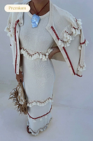 Thumbnail for Ivory and Red Harper Dress