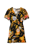Thumbnail for Black Sofia Mini Tea Dress