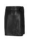 Black Vegan Leather Mini Jaspre Skirt