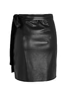 Thumbnail for Black Vegan Leather Mini Jaspre Skirt